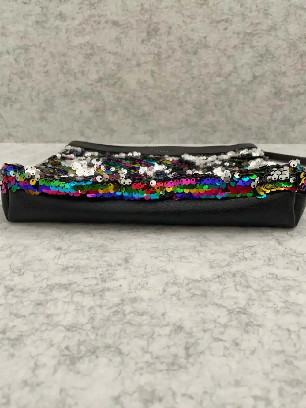 Victoria's Secret Rainbow Sequin Wristlet Pouch